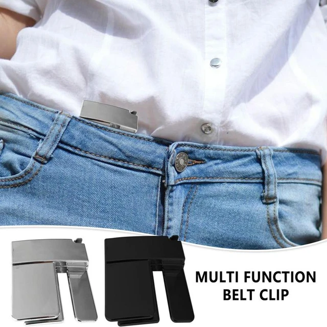 Multi Function Belt Clip Folding Pants Tightener For Waist Function Belt  Clip Buckle Belt Portable Invisible Belt Clip For Men - AliExpress