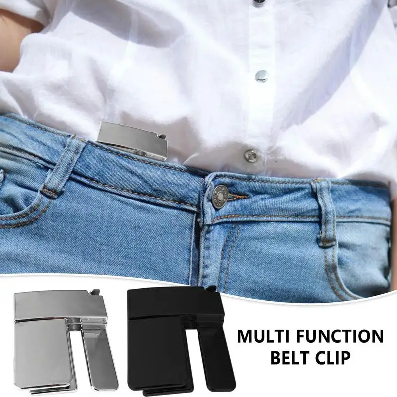 Multi-Function Black Waist Clip: Non-Slip Stylish Belt Substitute