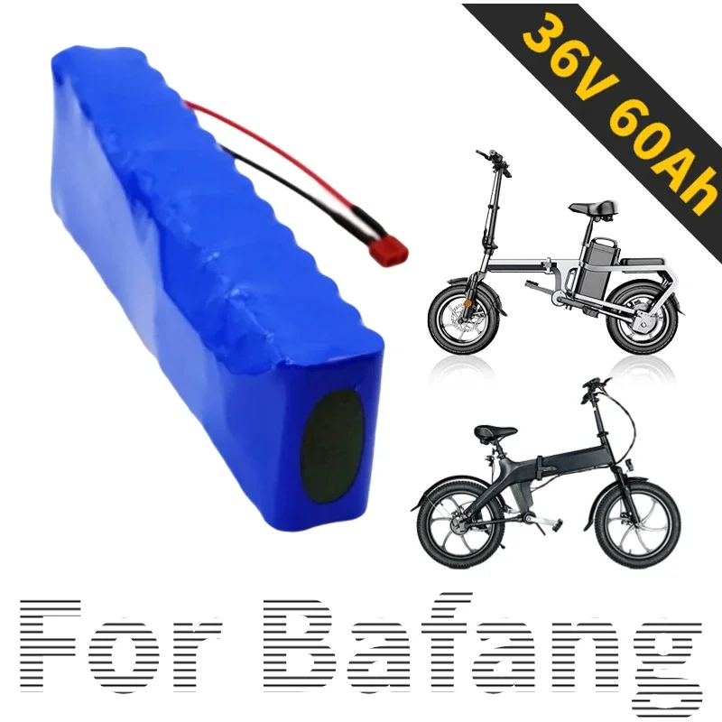 13S2P 48v 60Ah 18650 Li-ion Battery for Bafang Electric Bike Retrofit Kit 1000w 54.6V 2A Charger + T Plug