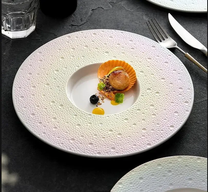 Creative Colorful Ceramic Dinner Plate Dinner Salad Steak Plate Restaurant Main Dish Dessert Cake Home Kitchen Tableware