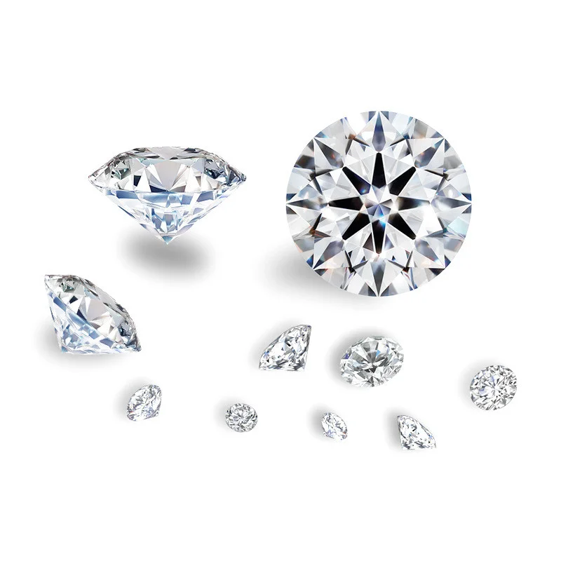 100% 진짜 D VVS-VS 랩그로운 다이아몬드 0.2ct5.5ct HPHT 3EX 컷 루스 다이아몬드 도매 라운드 다이아몬드 (IGI GIA 인증서 없음)