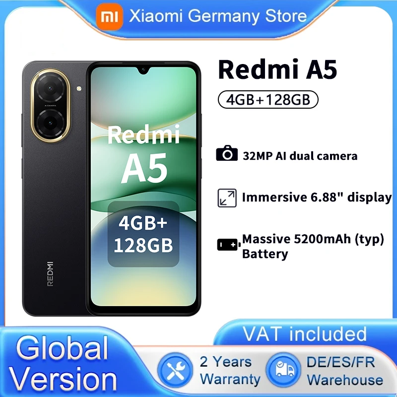 Redmi A5／4＋128GB／ブラック／グローバル版 Redmi A5／4＋128GB／ブラック／グローバル版