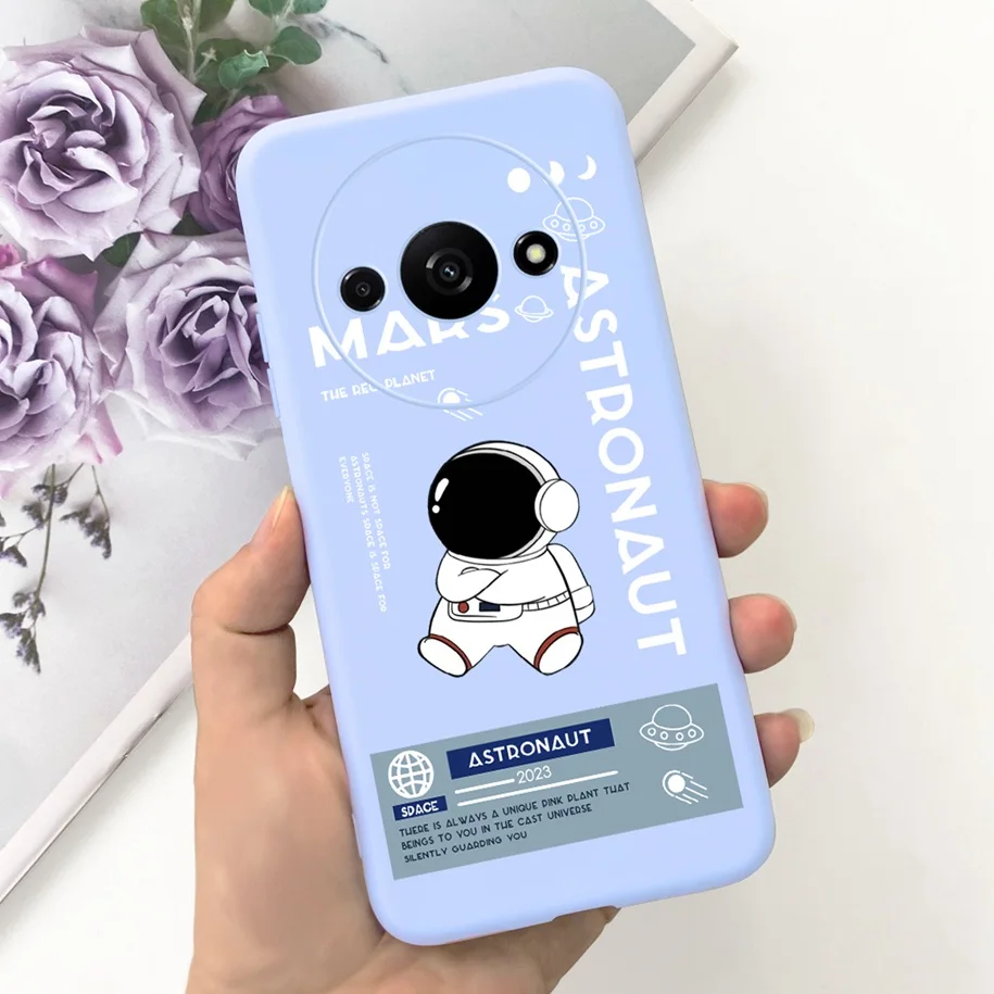 Shockproof Silicone Soft Case with Cute Astronaut Design