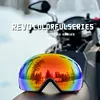 ski goggles men,Double-Sided, Anti-Fog, High-Definition, Full Revo Lens, Clear Field View, Ski Goggles for lady 1