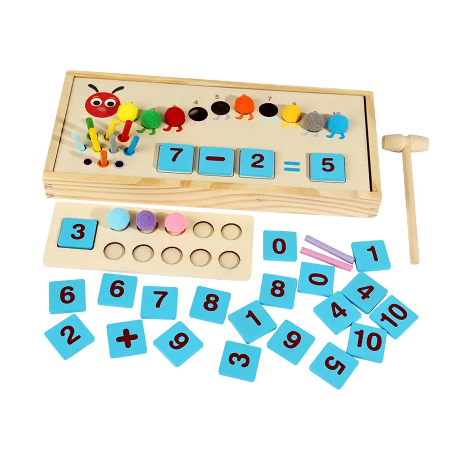 Educational Math Manipulatives Counting Toy for 3+ Year Old Wooden Develop Educational Math Manipulatives Counting Toy for 3+ Year Old Wooden Develop
