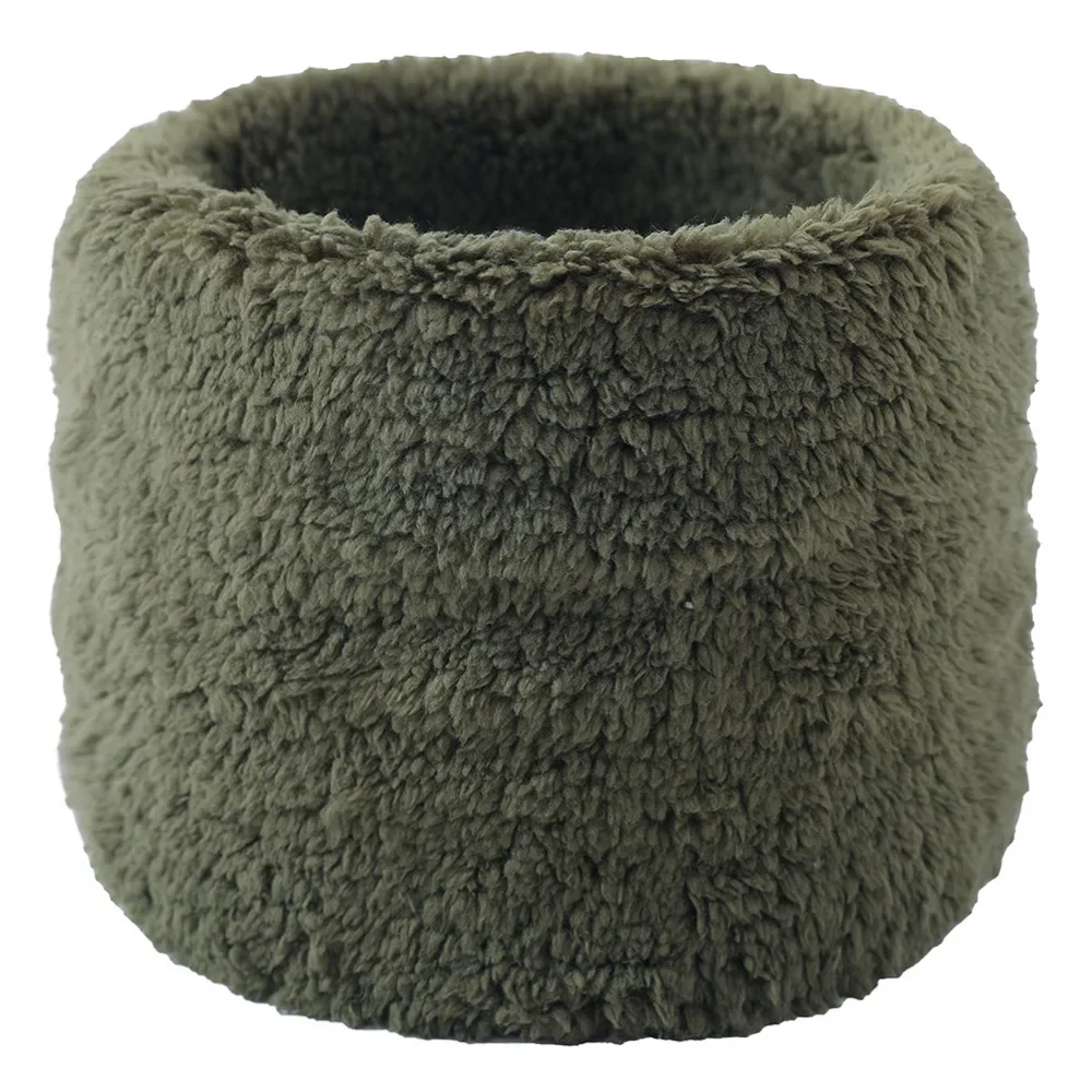 thumbnail image 1 of Jersey de invierno cálido de un solo círculo para hombre y mujer, cuello alto, calentador de cuello, diadema con protección para las orejas de polar, 1 of 5