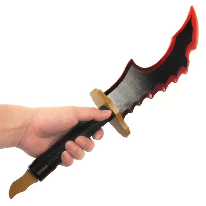 Solo Leveling Inspired Kanata Sword Wooden Cosplay Prop - Japanese Katana Samurai Sabre Toy Gift