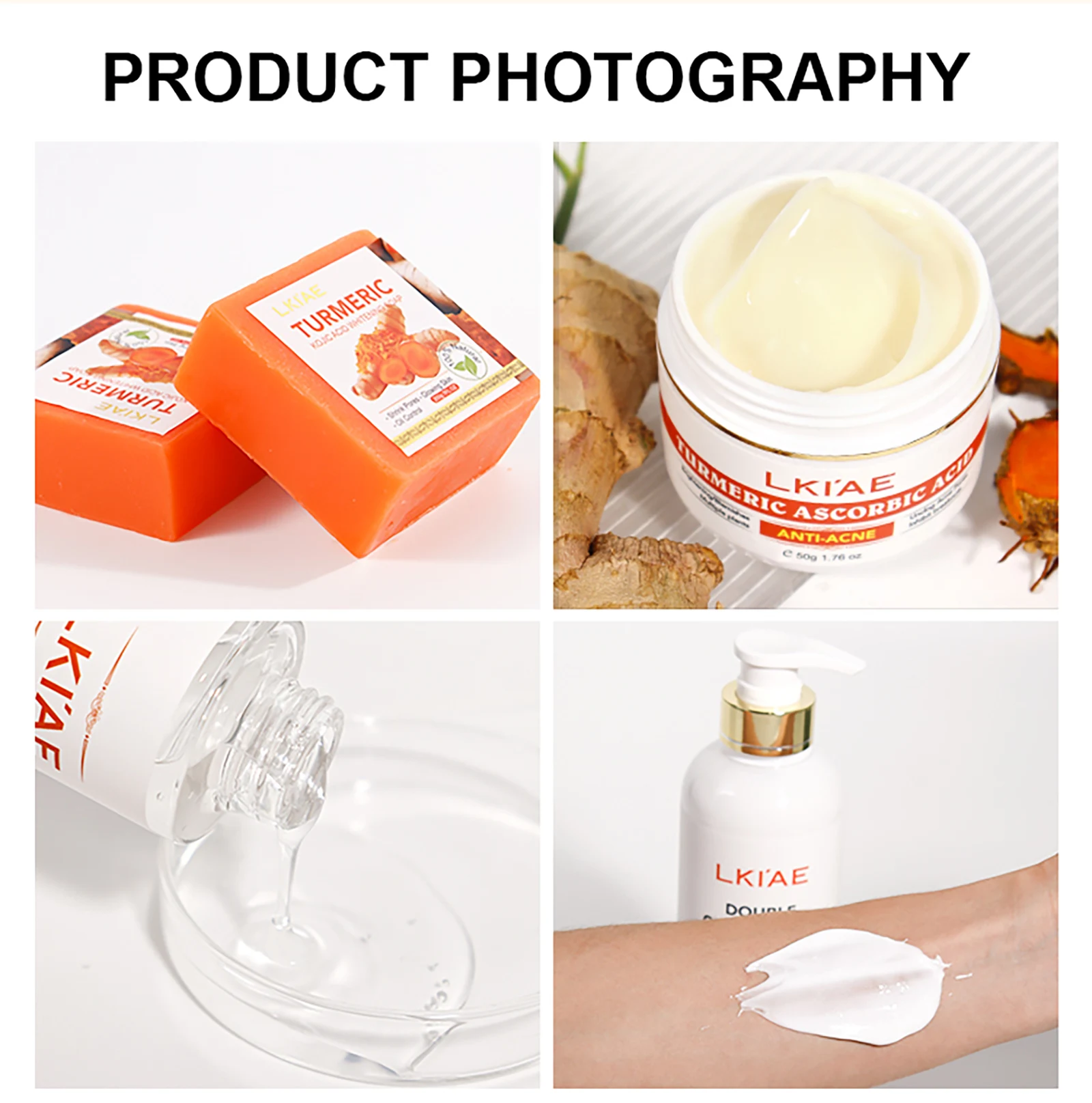 AILKE Lightening and Acne Removal Skin Care Range, With Double Glutathione, Vitamin C, Hydrating, Smooth Skin, Even Skin Tone