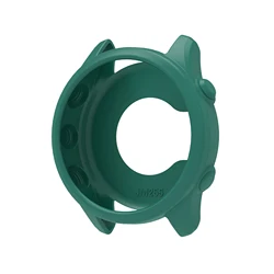 High-Quality Soft Silicone Anti-Scratch Protective Watch Case Cover for Forerunner 255 (8 pine green)
