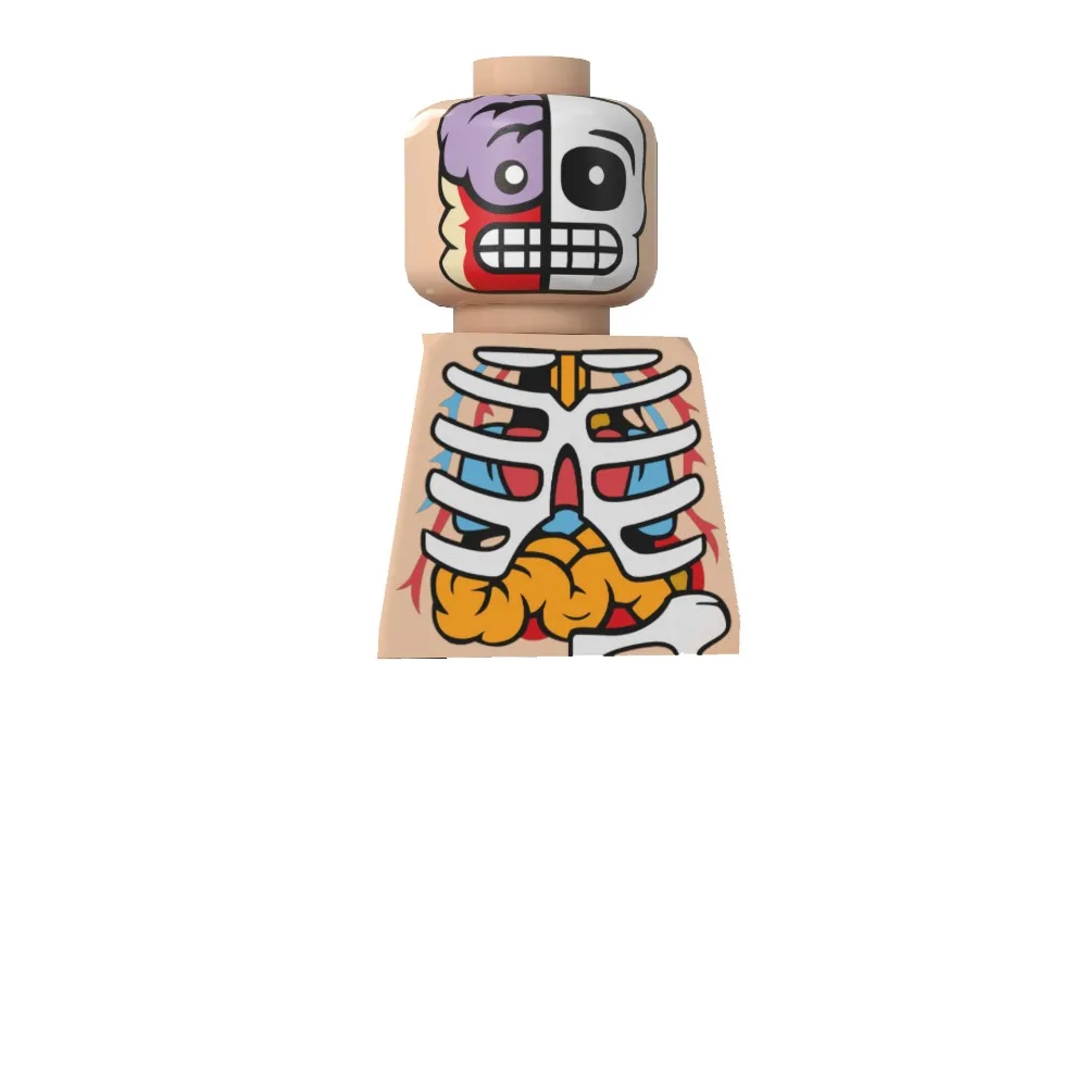Skeleton Mini Building Block Doll Multiple Color Options Collect Decorative Ornaments Building Blocks Doll Kids Gifts Table Toys
