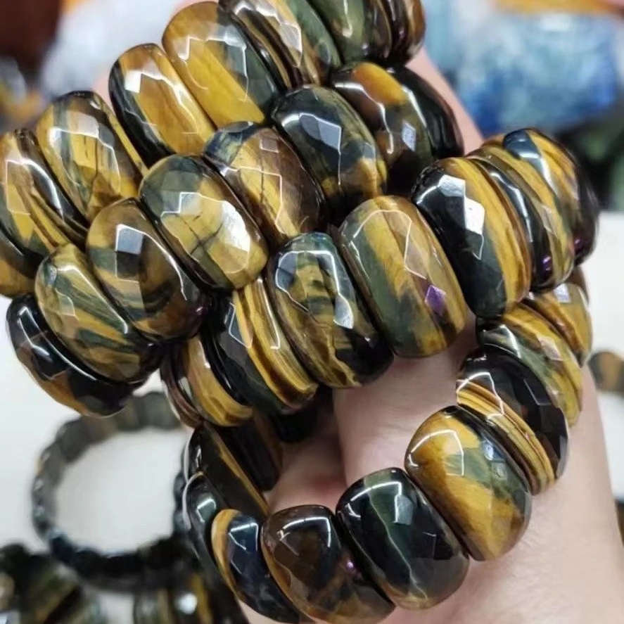 2023 Natural Tiger Eye Stone Beads Bracelet Natural Gemstone Bracelet DIY Jewelry Bracelet for Man for Woman Wholesale !