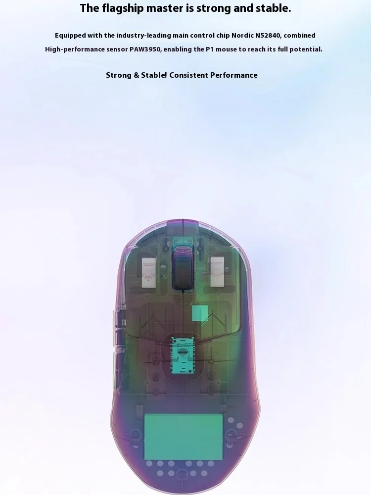 Imecoo P1 V2 마우스 무선 2.4g 듀얼 모드 300mah Paw3950 경량 Nordic52840 게이밍 마우스 PC 액세서리 게이머 선물