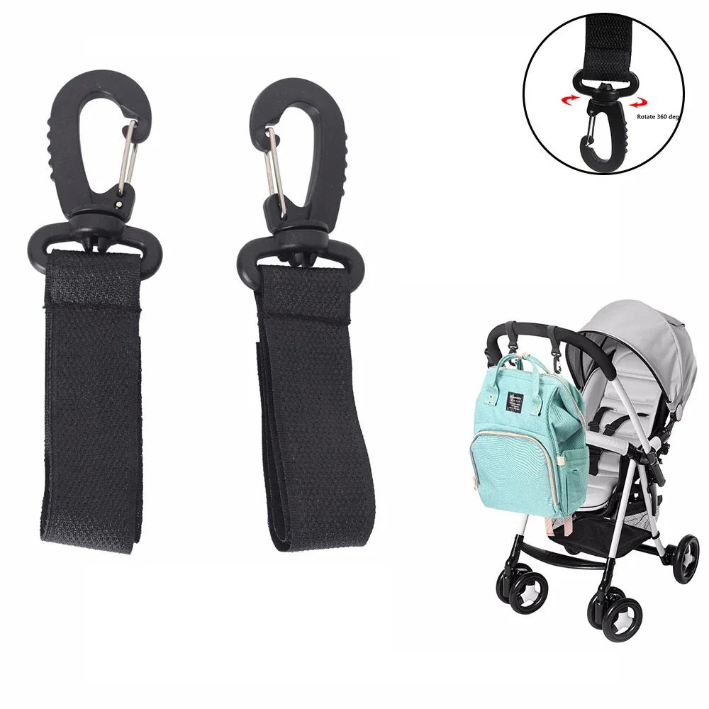 Pack of 4 General purpose baby stroller hooks Baby car seat clips aluminum alloy hooks organizer Stroller Stroller accesso