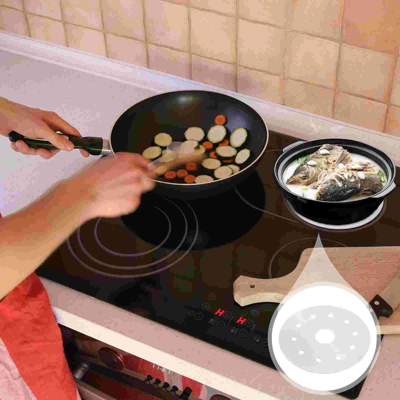 Plaque De Diffusion De Chaleur Pour Induction - Acier Inox 14.8x14.8 Cm - Adaptateur Pour Casseroles - 9