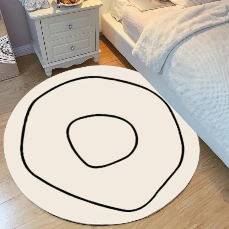 Ins Irregular Carpet Living Room Coffee Table Floor Mat Nordic Simple Lines Large Rug Bedroom Bedside Soft Decor Carpets 러그 카페트