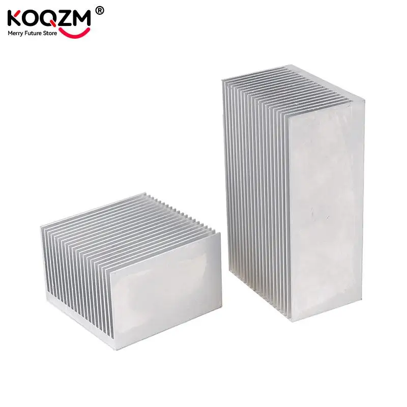 1pc Aluminum Alloy Heatsink Cooling Pad For High Power LED IC Chip Cooler Radiator Heat Sink 60*60*39mm/ 100*60*39mm aluminum heatsink