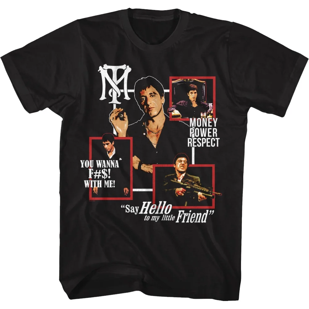 Tony Montana Quotes Collage Scarface T-Shirt