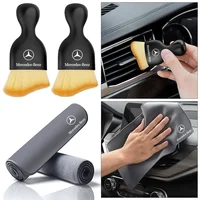 Car Cleaning Soft Brush Car Wash Towel Microfiber Cleaning Rag Cloth For Mercedes Benz W206 W220 W205 W211 W212 GLC GLS AMG W203 1