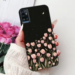 Stylish Butterfly Rose Flower Love Soft Silicone Matte Phone Case Cover for ZTE Blade A71 A7030 (TPU - 855)