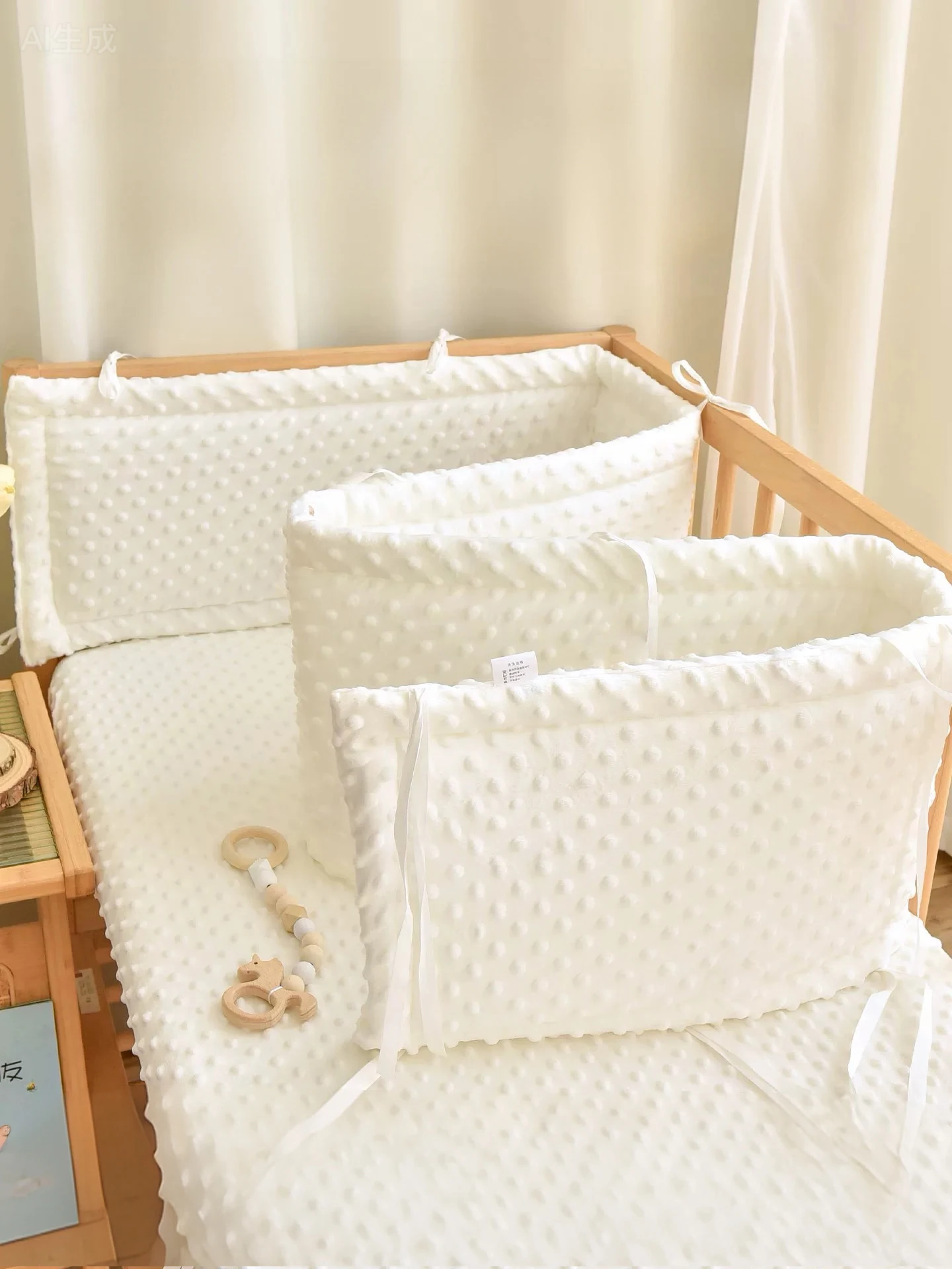 1 pièce de barrière de lit en peluche douce pour bébé, pare-chute anti-chute pour bébé et enfant avec polaire, barrière de protection pour lit d'enfant avec motif brodé animal, coussin pour bébé, plus