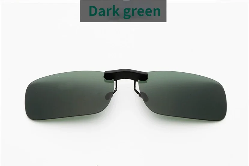 Unisex Fishing Polarized Clip On Sunglasses Near-Sighted Driving Night Vision Lens Anti-UVA Anti-UVB