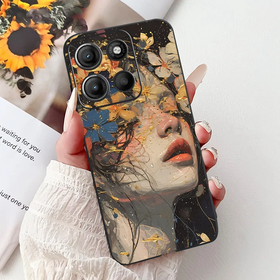 Colorful Flower Painted Soft Silicone Case for Motorola Moto G Series