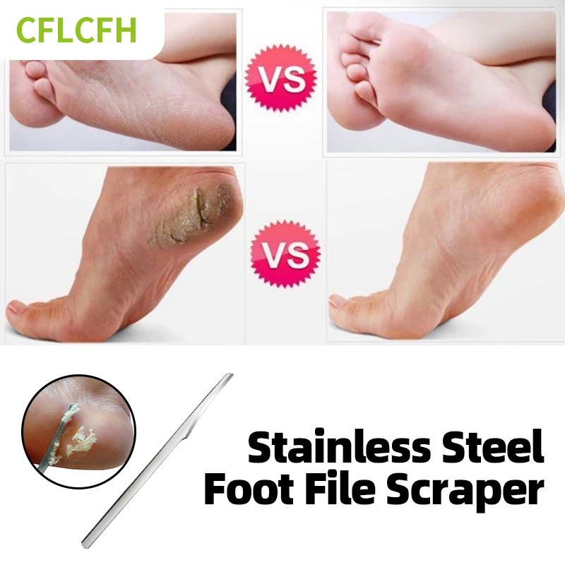 

Foot Pedicure Knife Stainless Steel Toe Nail Scraper Dead Skin Remover Foot Callus Rasp File Pedicure Manicure Shaver Care Tool