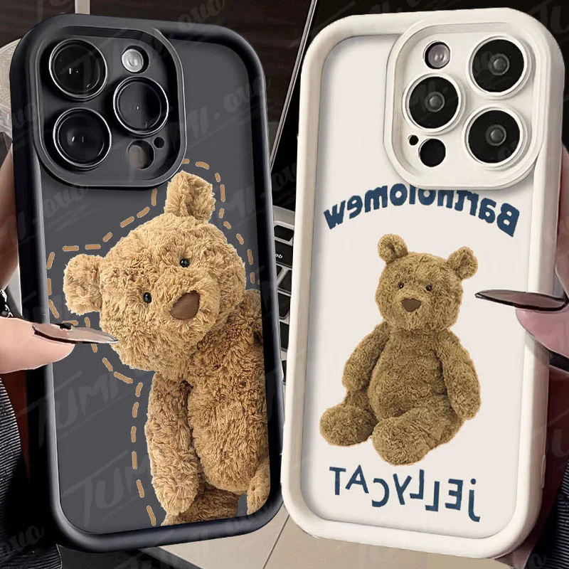 Pro Case Palm Angels Teddy Bear Phone Case Teddy Bear Silicone
