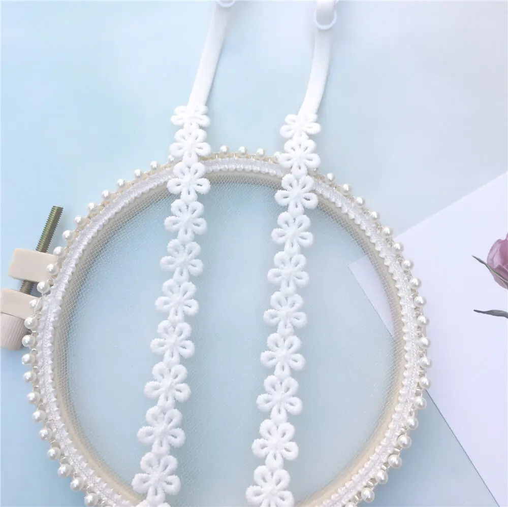Moly Story Decorative Small Flower Thin Bra Straps Women Shoulder Strap Replacement Intimate Accessories Underwear Belt