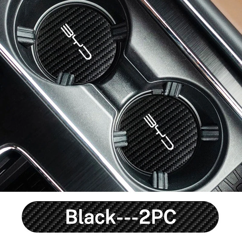 BYD 아토 3 한 EV 돌핀 듀러블 세컨드 송 프로 당 DM 칭 플러스 2개 차량용 방수 컵받침 논슬립 워터컵 패드 매트