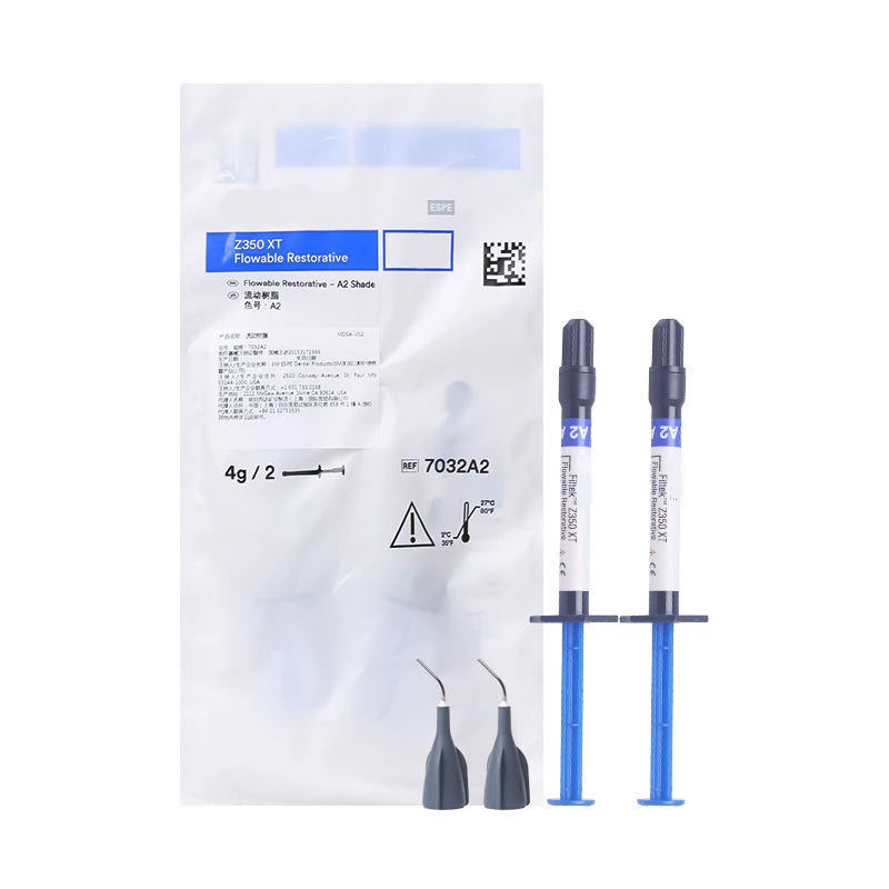 

1Pack Dental Flowable Composite Light-Cure Flow Resin 2 Syringe Kit Filtek Z350 A1 A2 A3 Shade Applicator Delivery Tip