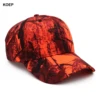 KOEP Jungle Tree Orange Camouflage Cotton Dad Snapback Hat Outdoor Fishing Baseball Cap Hunting Hat KBRT5 4