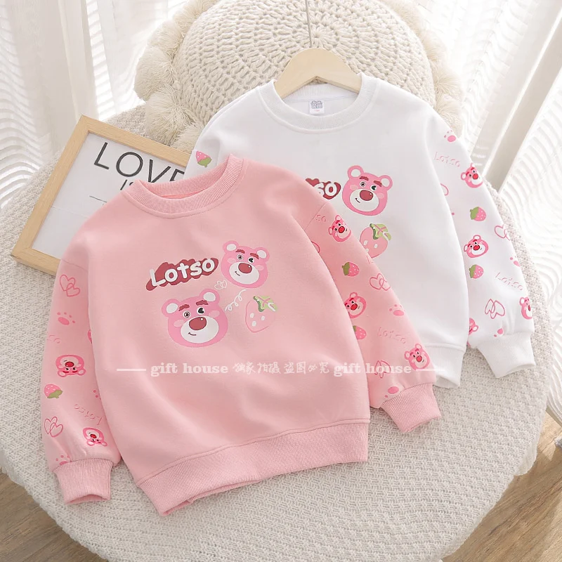 

Girls Hoodies Sweatshirts Cotton Tops 2023 Dazzling Spring Autumn Windproof Kids School Children's Clothing