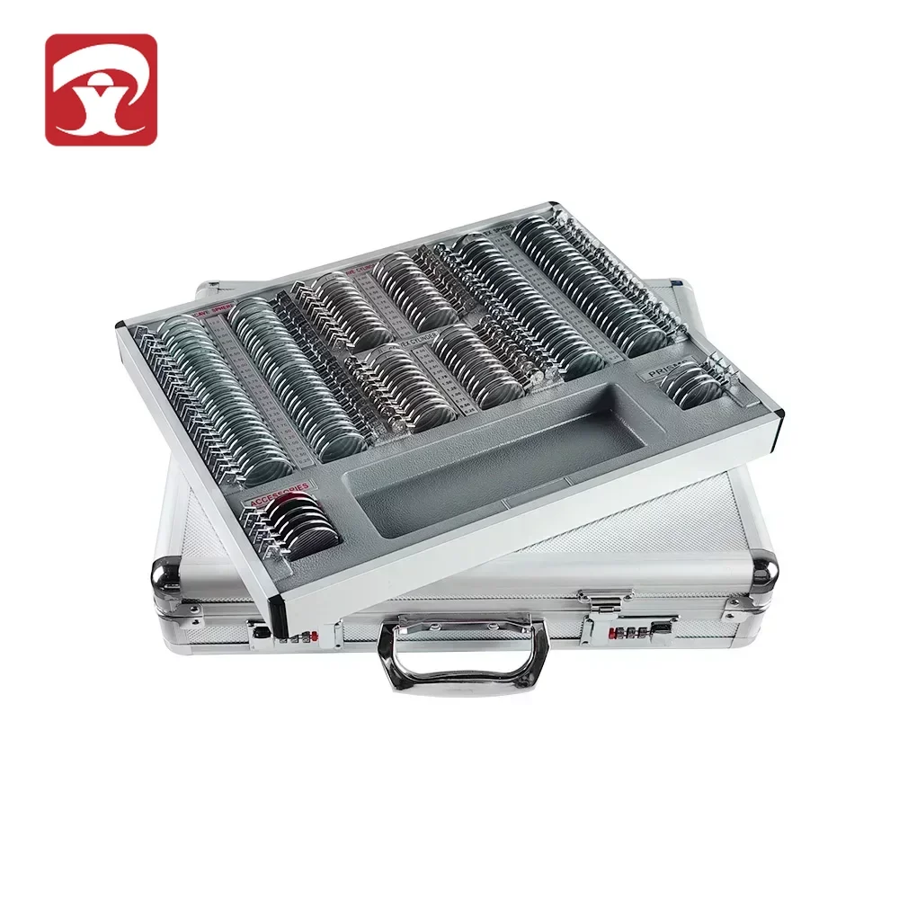 

High Quality 158 Pcs Optical Trial Lens Set Case with Metal Rim JSQ-158