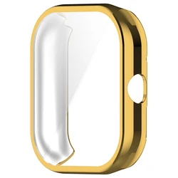 TPU Soft Cover Protective Electroplated Case for Redmi Watch 4 (3 Gold)