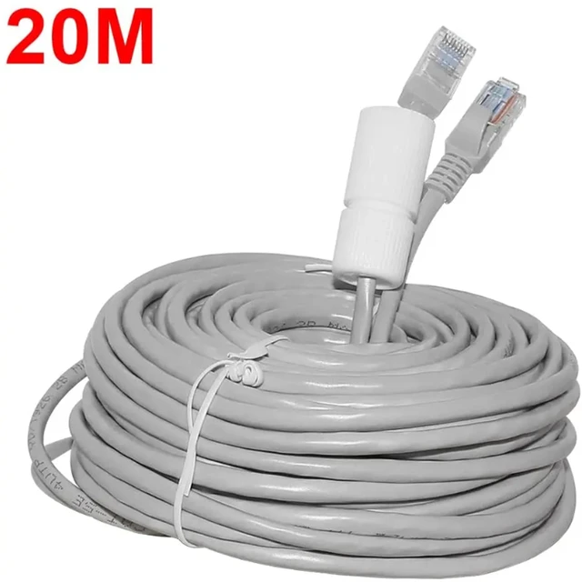 50M 20M Ethernet Cable RJ45 Cat5 Lan Cable UTP RJ45 Network Cable for NVR  DVR Switcher router TV Compatible Patch Cord Cable