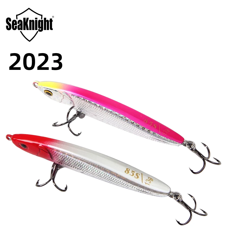 

2023 Seaknight новые приманки в форме гольяна, 8 цветов, жесткие рыболовные приманки, Тонущий Карандаш, рыболовные снасти для морской рыбалки, приманки на всю глубину воды, приманки для окуня