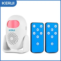 Advanced Smart Motion Detector Alarm with Infrared Anti-Theft and Welcome Chime for Enhanced Home and Business Security (1 Alarm 2 Remote)