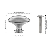 ลูกบิดประตูสแตนเลสสำหรับลิ้นชักลูกบิดด้ามจับตู้, 1/10/20/25ชิ้นลูกบิดตู้แบบดึงอุปกรณ์เหล็กเครื่องตกแต่งบ้านอุปกรณ์เสริม 5