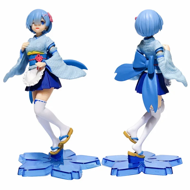 22cm Anime Relife In A Different World From Zero Standing Kimono Rem