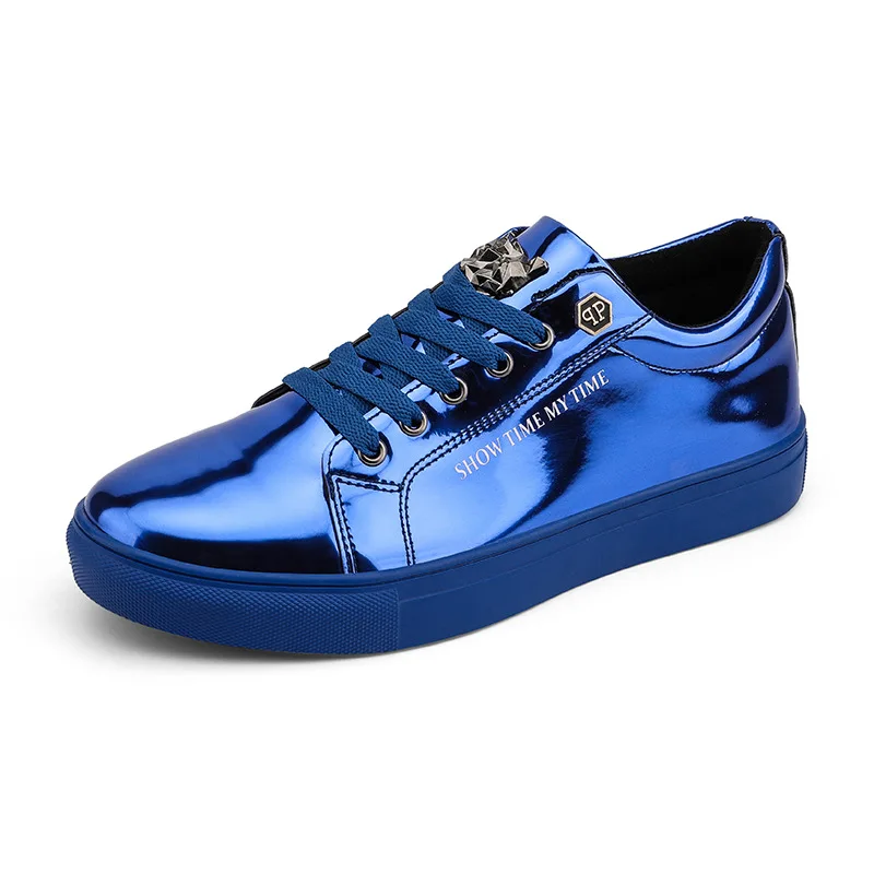 

Men Casual Shoes Patent Leather Flats Loafers Tiger Skate Men Cool Driving Shoes Male Shoes Sneakers Dress Footwears 47