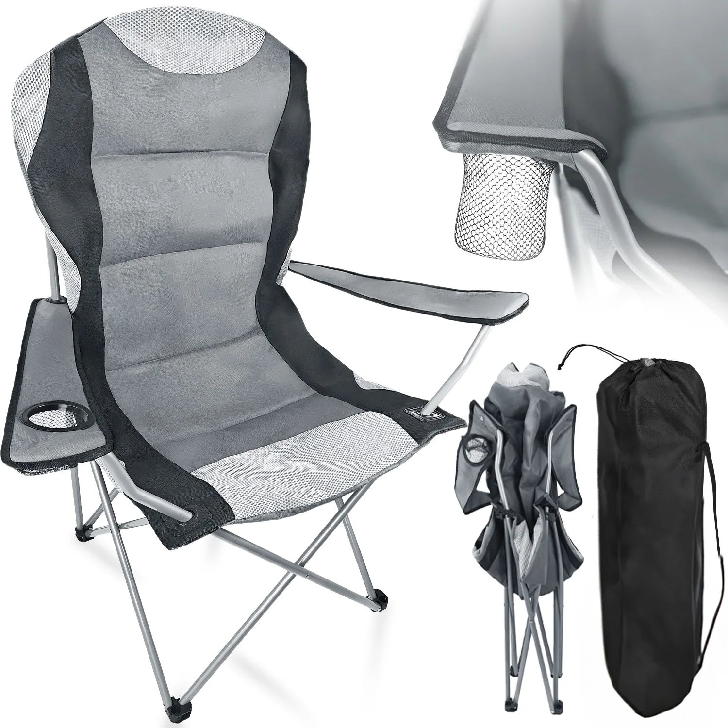 Chaise de pêche pliante DELTA pour randonnée camping plage design compact et portable