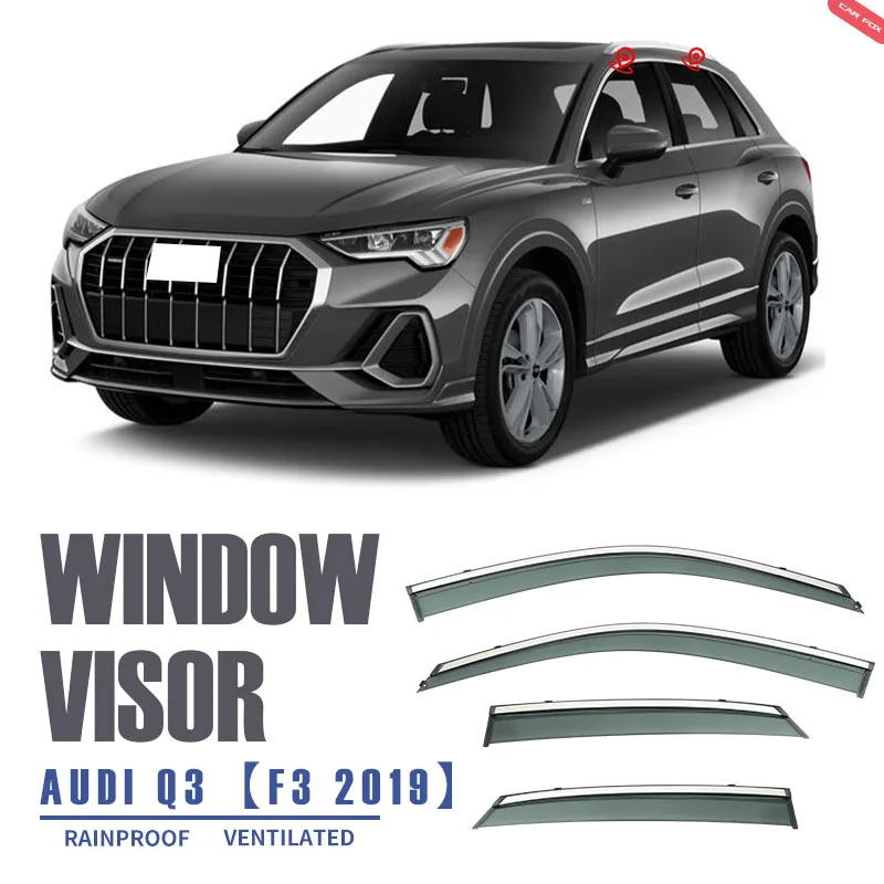 Per Audi Q3 Sportback Window Visor Weather Shield Side Window Deflettore Parabrezza Per Auto Weather Shield Accessori Per Auto