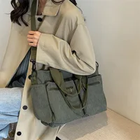 Korean Style Corduroy Tote Bag for Women – Large Capacity Shoulder & Crossbody Handbag, Casual Worker & Commuter Carryall 2025 - Image 2