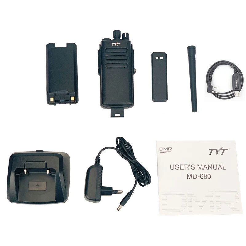 TYT MD-680 10W UHF 400-470MHz Digital Walkie Talkie, IP67 Waterproof Business 16Ch DMR Radio 21 S52312947ef8741adbba56b7498100e61U