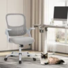 JHK Ergonomic Mesh Backrest Office Desk Chair Adjustable Height Computer Rolling Work Swivel Gaming Chairs With Wheels For Home 2