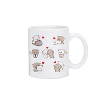 Panda Bear Bubu Dudu Coffee Milk Cup Mocha Cat Panda Bear Couple Christmas Mug Kawaii Cups Original Mugs Free Shipping Drinkware 4