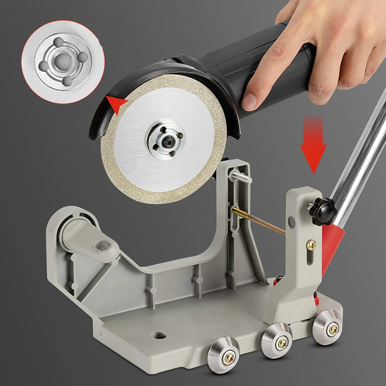 Angle Grinder Linear Guide Assist Tool Parallel Guide Ceramic Tile Fast Clear Gap Tool Floor Tiles Slotting Bricklayer Tool 4