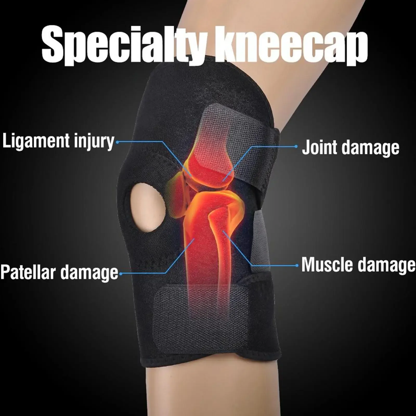 SUPPORT Knee Pad Volleyball Knee Support Sports Outdoor Basketball Anti-fall Protector Brace Rodillera Deportiva knee pad knee support knee support sleeve knee brace knee wraps