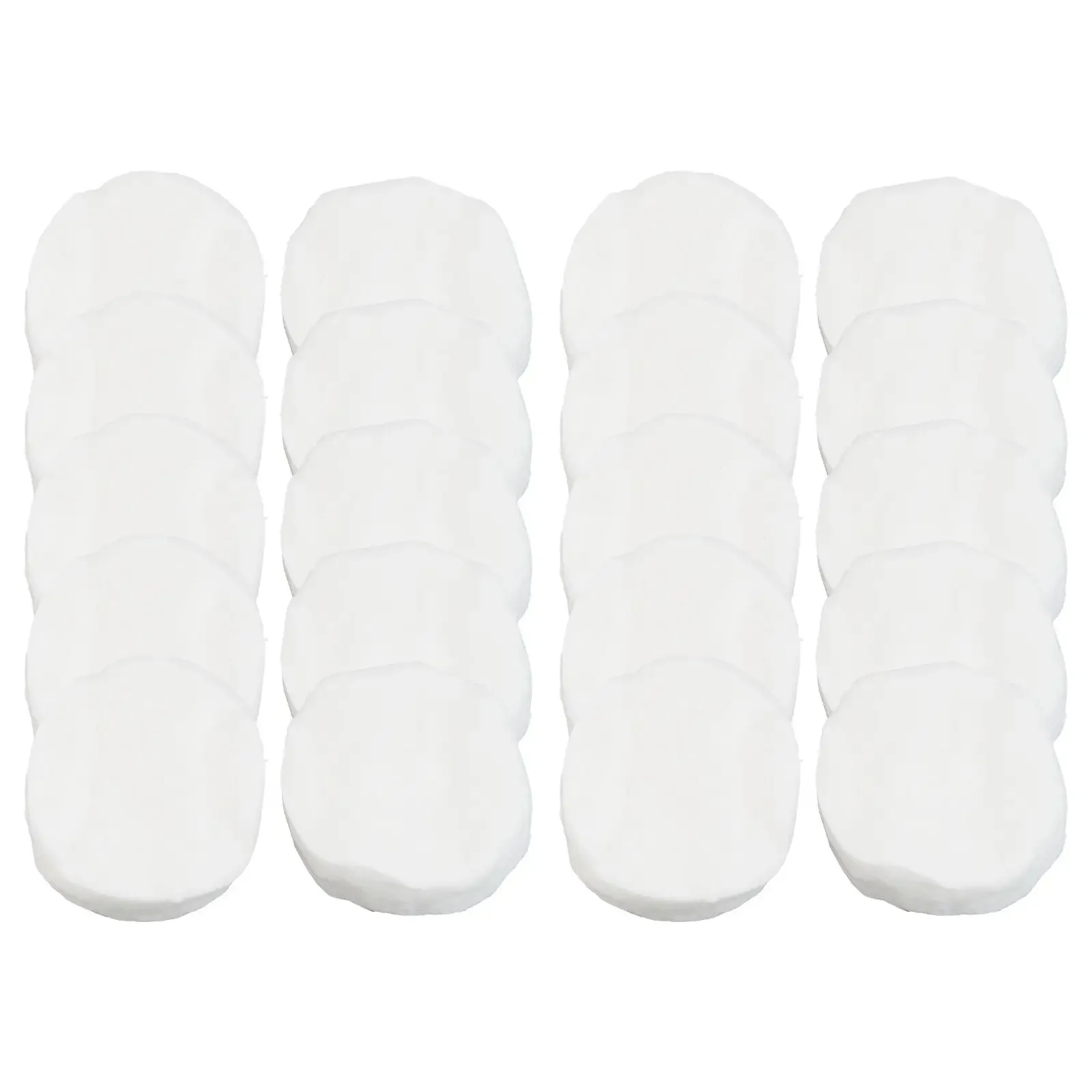 20Pcs Round Ceramic Wool Wick-Tabletop Fire Bed Ceramic Fiber Insulation Cotton-Wick 6x1cm Flexible Replacement Fireplace Sponge